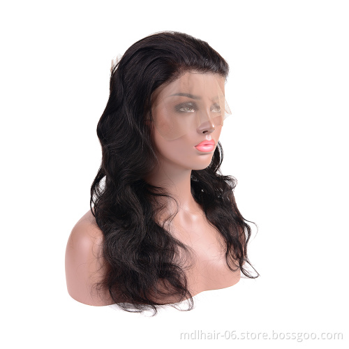 Wholesale 100% Body Wave Human Virgin Hair Malaysian Cuticle Aligned Transparent 360 Pre Plucked Swiss Lace Frontal Closure